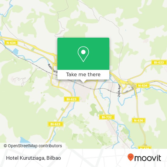 Hotel Kurutziaga map