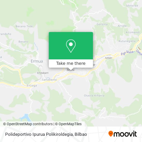 Polideportivo Ipurua Polikiroldegia map