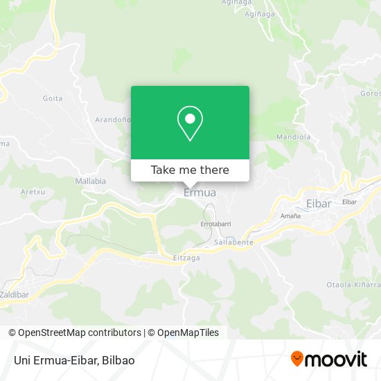 mapa Uni Ermua-Eibar