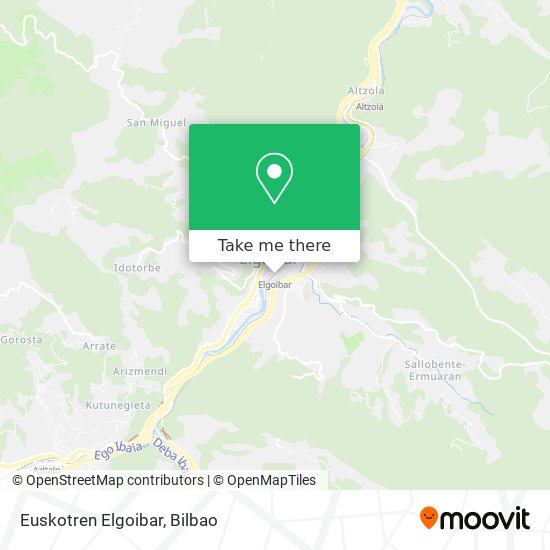 Euskotren Elgoibar map