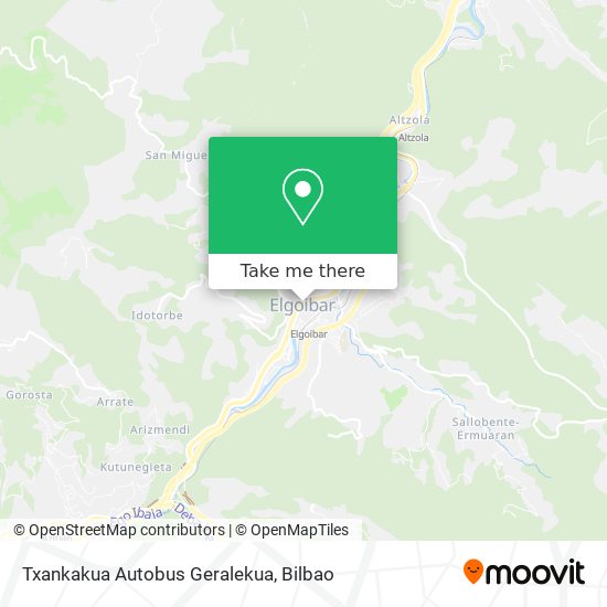 Txankakua Autobus Geralekua map