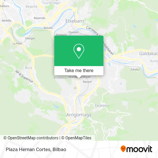 Plaza Hernan Cortes map