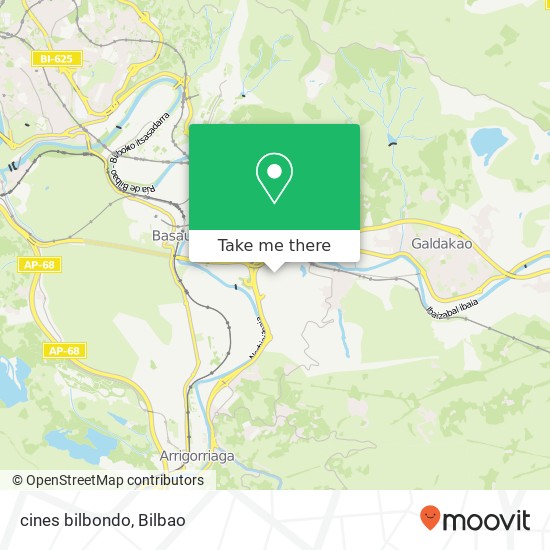 cines bilbondo map