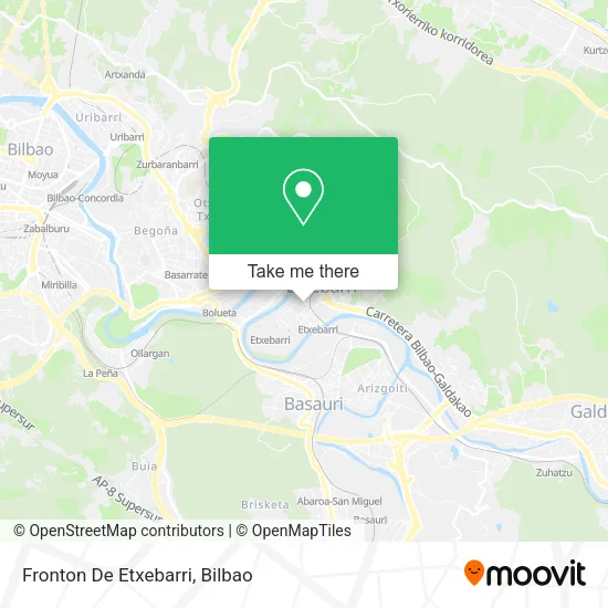 mapa Fronton De Etxebarri