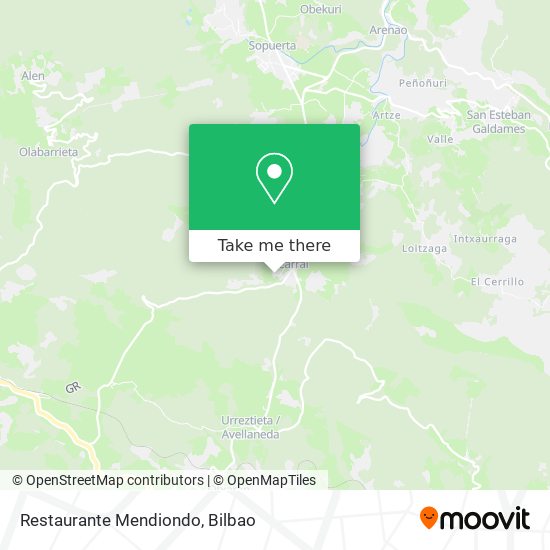 mapa Restaurante Mendiondo