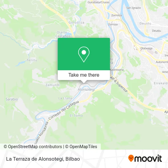 mapa La Terraza de Alonsotegi
