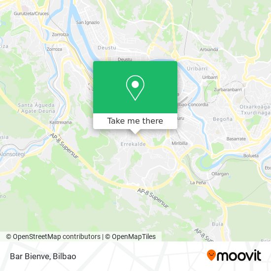 Bar Bienve map