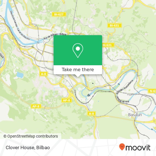 Clover House map