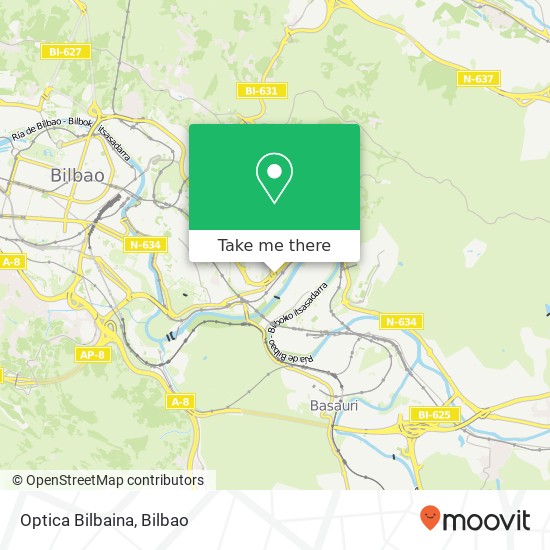 Optica Bilbaina map