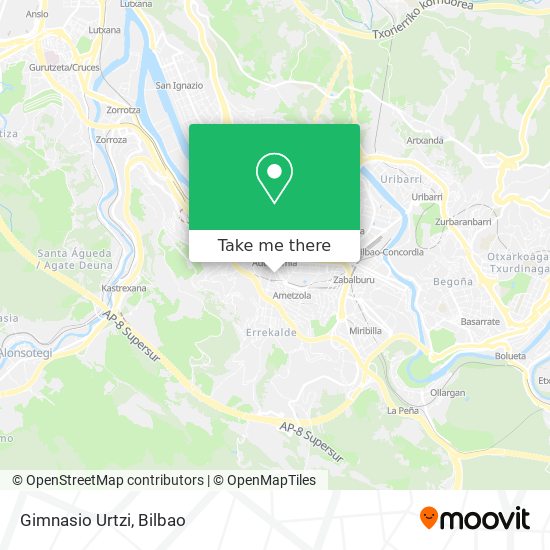 Gimnasio Urtzi map