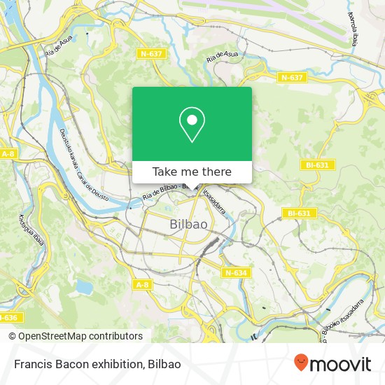 mapa Francis Bacon exhibition