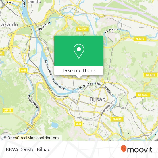 BBVA Deusto map