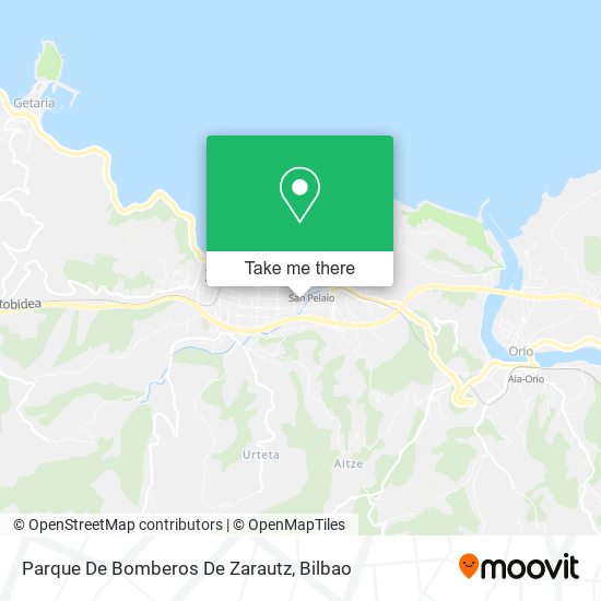 Parque De Bomberos De Zarautz map