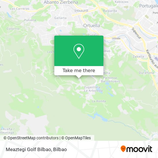 Meaztegi Golf Bilbao map