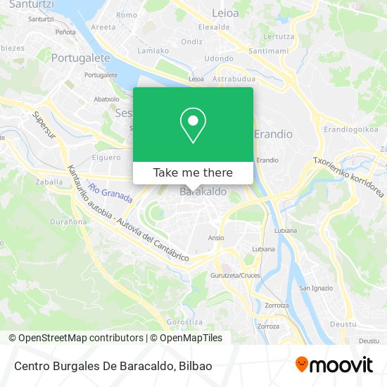mapa Centro Burgales De Baracaldo