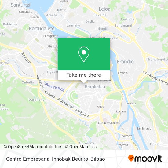 mapa Centro Empresarial Innobak Beurko