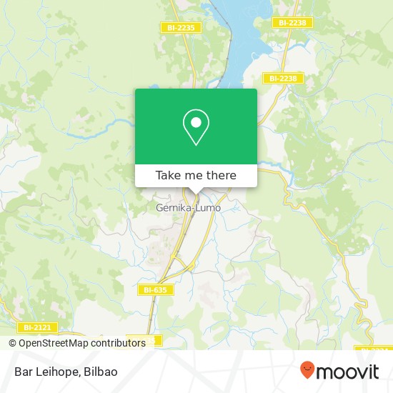 mapa Bar Leihope