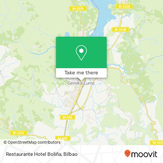 mapa Restaurante Hotel Boliña