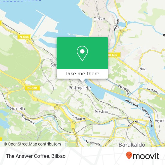 The Answer Coffee map