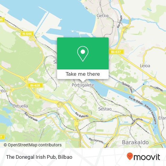 The Donegal Irish Pub map