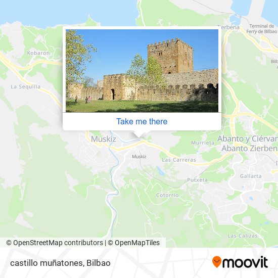 castillo muñatones map