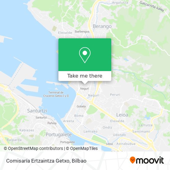 Comisaría Ertzaintza Getxo map