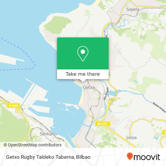 Getxo Rugby Taldeko Taberna map