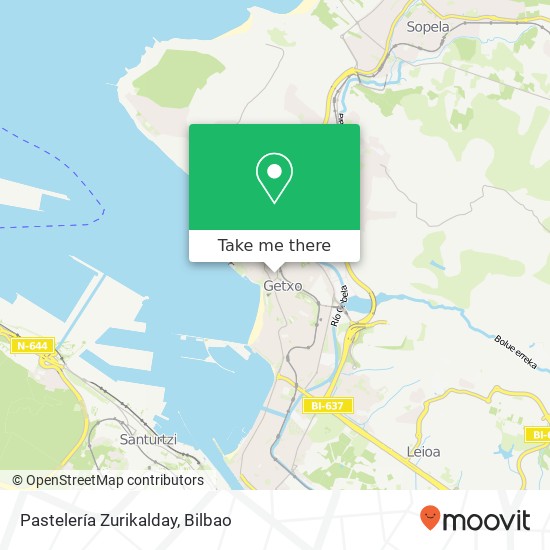 Pastelería Zurikalday map