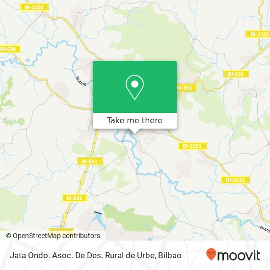 Jata Ondo. Asoc. De Des. Rural de Urbe map