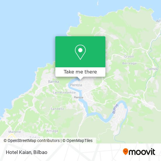 Hotel Kaian map