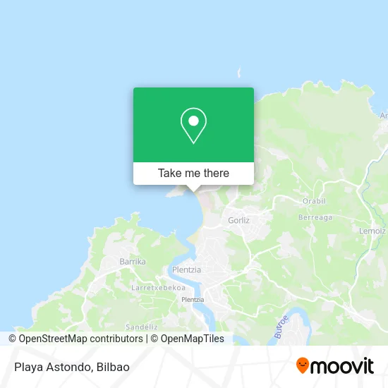 Playa Astondo map