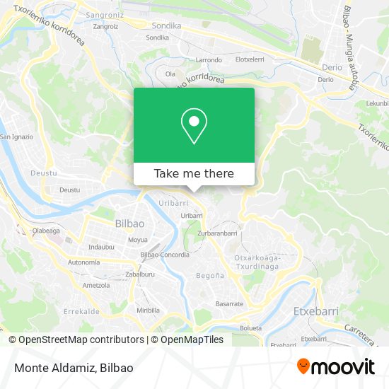 Monte Aldamiz map