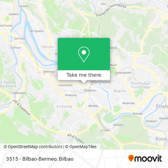 3515 - Bilbao-Bermeo map
