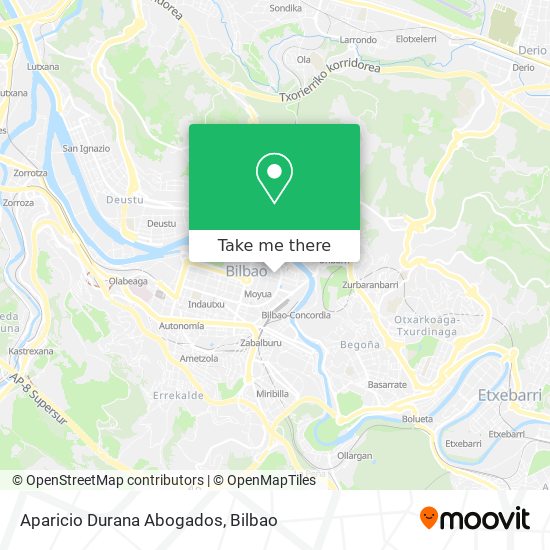 Aparicio Durana Abogados map