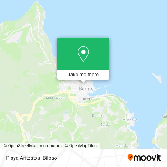 mapa Playa Aritzatxu