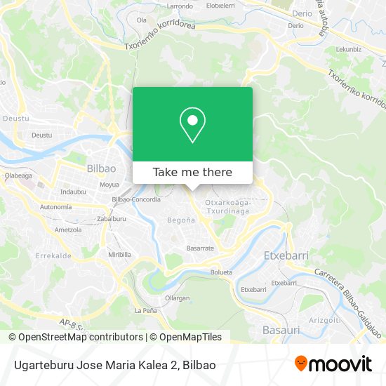 Ugarteburu Jose Maria Kalea 2 map