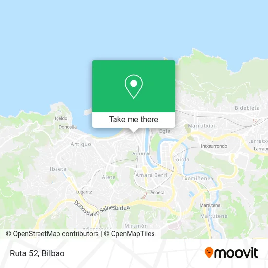 Ruta 52 map