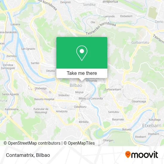 Contamatrix map