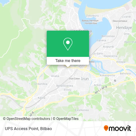 Ups Access Point map