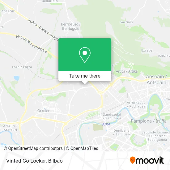 Vinted Go Locker map