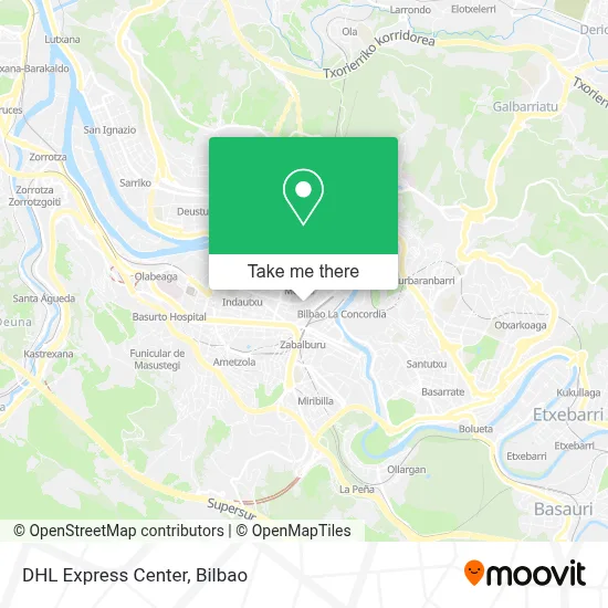 DHL Express Center map
