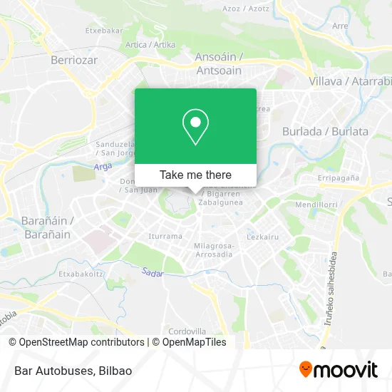 Bar Autobuses map