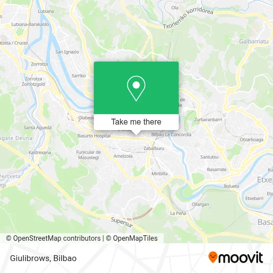 Giulibrows map