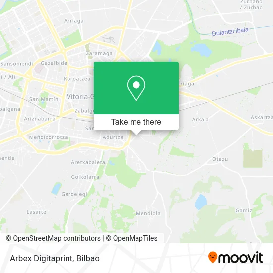 Arbex Digitaprint map