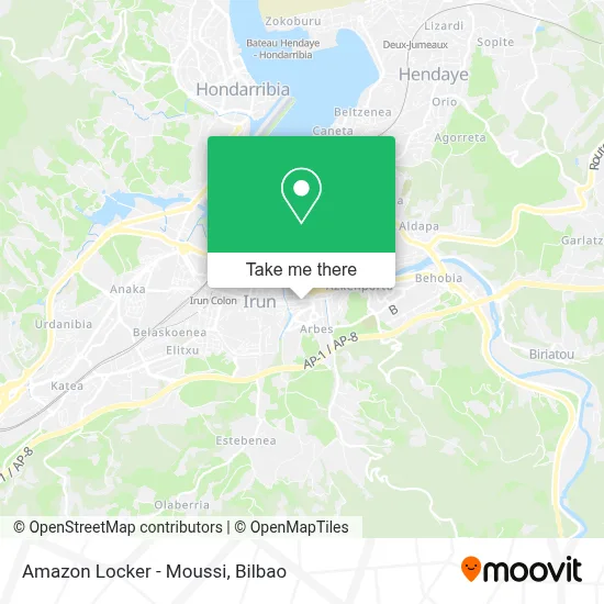 Amazon Locker - Moussi map