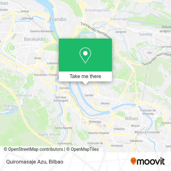 Quiromasaje Azu map