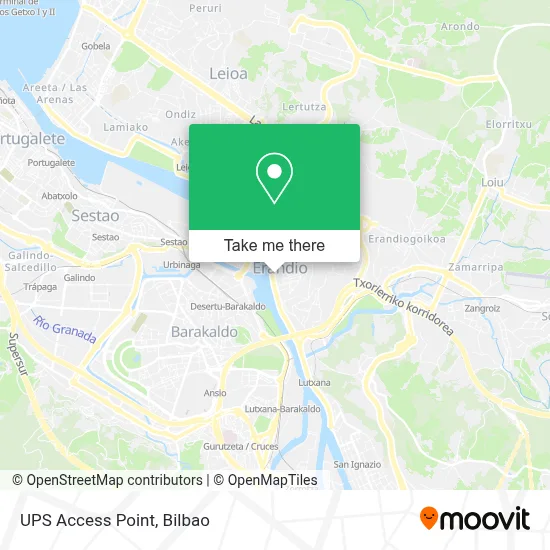 Ups Access Point map