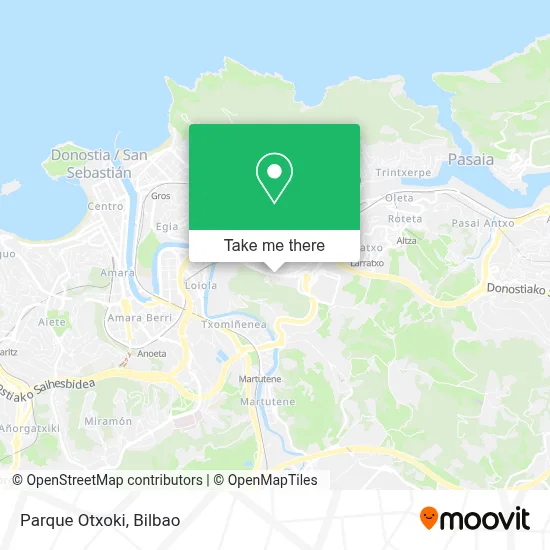 Parque Otxoki map