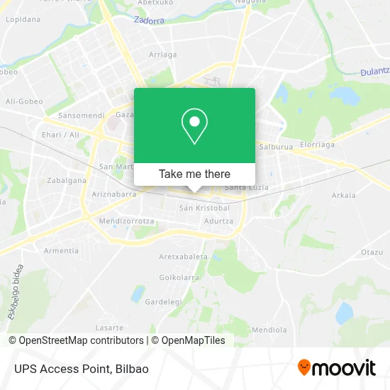 Ups Access Point map