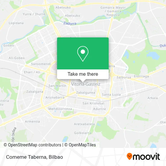 Comeme Taberna map